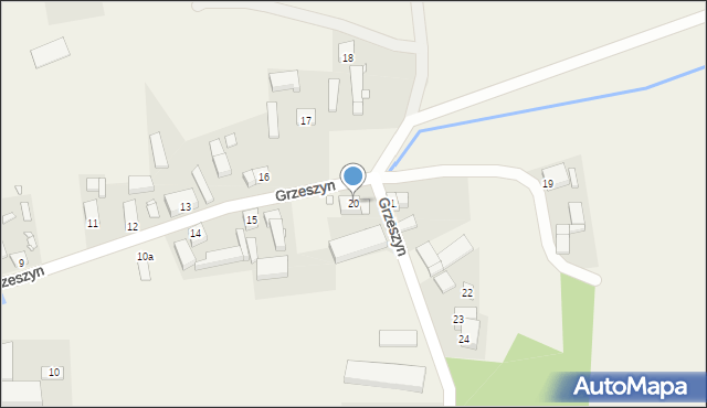 Grzeszyn, Grzeszyn, 20, mapa Grzeszyn