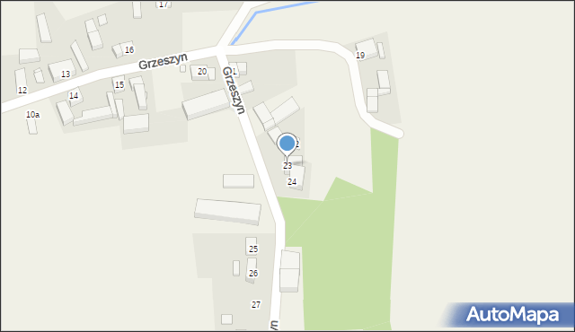 Grzeszyn, Grzeszyn, 23, mapa Grzeszyn