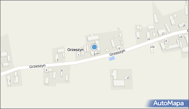 Grzeszyn, Grzeszyn, 8, mapa Grzeszyn