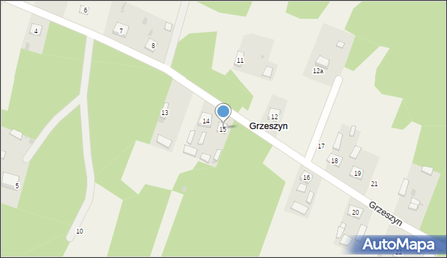 Grzeszyn, Grzeszyn, 15, mapa Grzeszyn