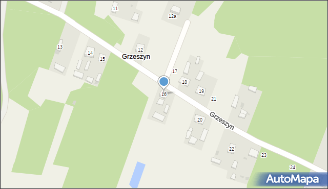 Grzeszyn, Grzeszyn, 16, mapa Grzeszyn