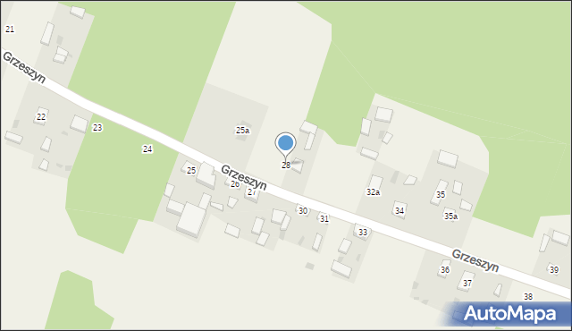 Grzeszyn, Grzeszyn, 28, mapa Grzeszyn