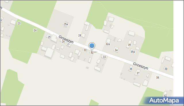 Grzeszyn, Grzeszyn, 31, mapa Grzeszyn