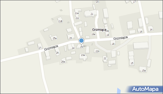 Grzmiąca, Grzmiąca, 23, mapa Grzmiąca