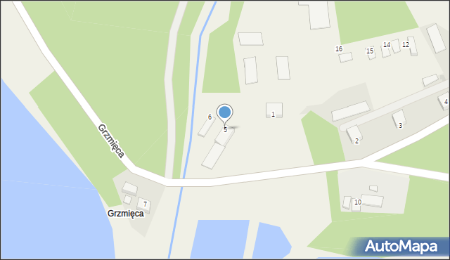 Grzmięca, Grzmięca, 5, mapa Grzmięca