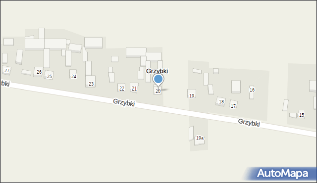 Grzybki, Grzybki, 20, mapa Grzybki