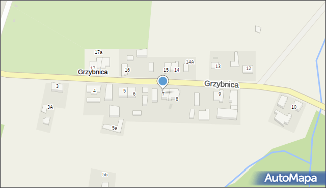 Grzybnica, Grzybnica, 7, mapa Grzybnica