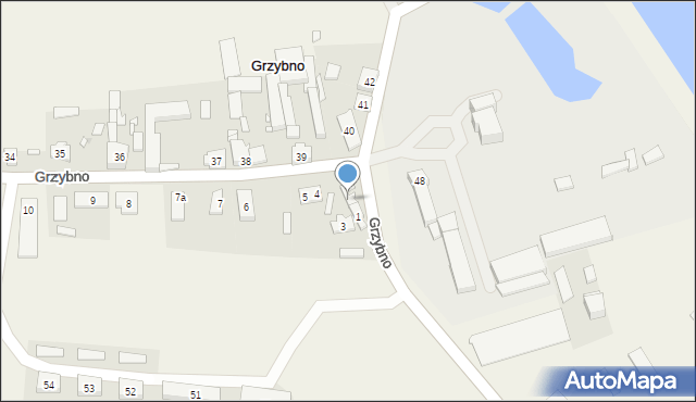 Grzybno, Grzybno, 2, mapa Grzybno