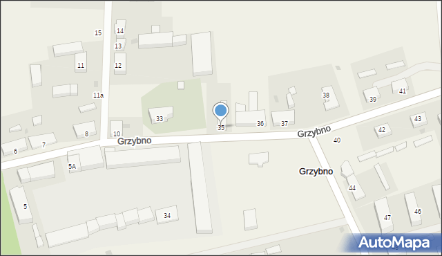 Grzybno, Grzybno, 35, mapa Grzybno