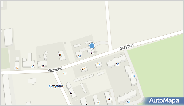 Grzybno, Grzybno, 41, mapa Grzybno