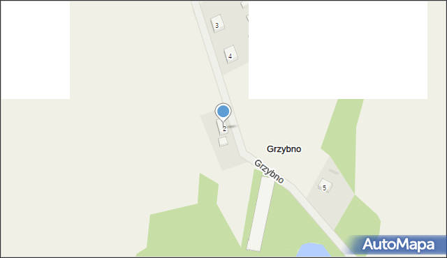 Grzybno, Grzybno, 2, mapa Grzybno