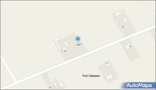 Grzybno, Grzybno, 38a, mapa Grzybno