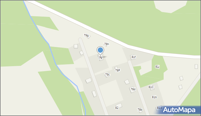 Grzybno, Grzybno, 79, mapa Grzybno