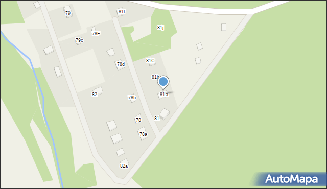 Grzybno, Grzybno, 81a, mapa Grzybno
