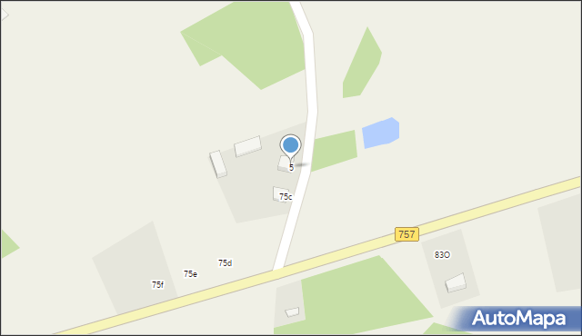 Grzybów, Grzybów, 5, mapa Grzybów