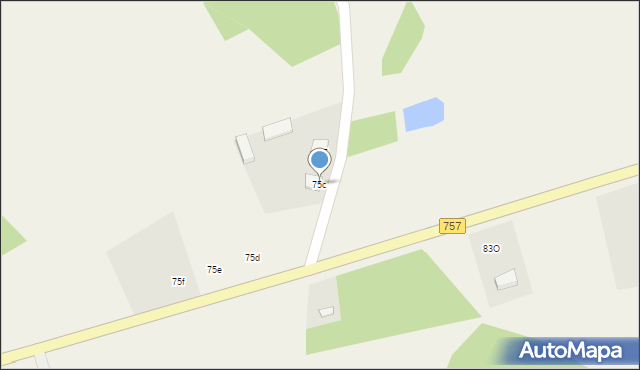 Grzybów, Grzybów, 75c, mapa Grzybów