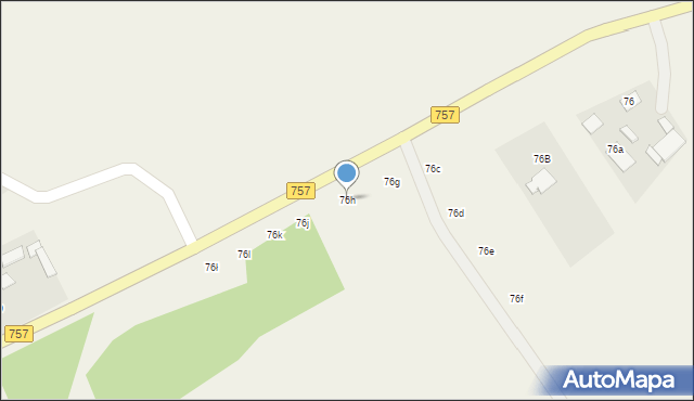 Grzybów, Grzybów, 76h, mapa Grzybów