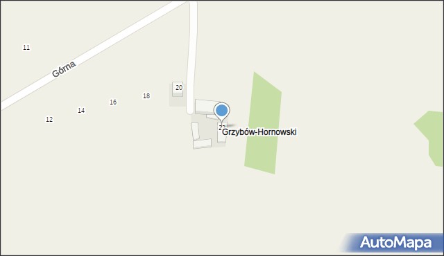 Grzybów Hornowski, Grzybów Hornowski, 22, mapa Grzybów Hornowski