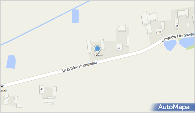 Grzybów Hornowski, Grzybów Hornowski, 42, mapa Grzybów Hornowski