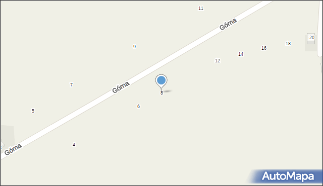 Grzybów Hornowski, Grzybów Hornowski, 8, mapa Grzybów Hornowski