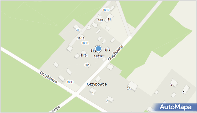 Grzybowce, Grzybowce, 38/23A, mapa Grzybowce