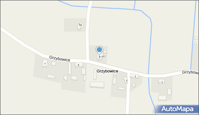 Grzybowice, Grzybowice, 5, mapa Grzybowice