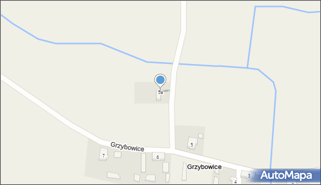 Grzybowice, Grzybowice, 5a, mapa Grzybowice