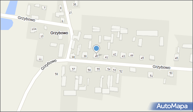 Grzybowo, Grzybowo, 40, mapa Grzybowo