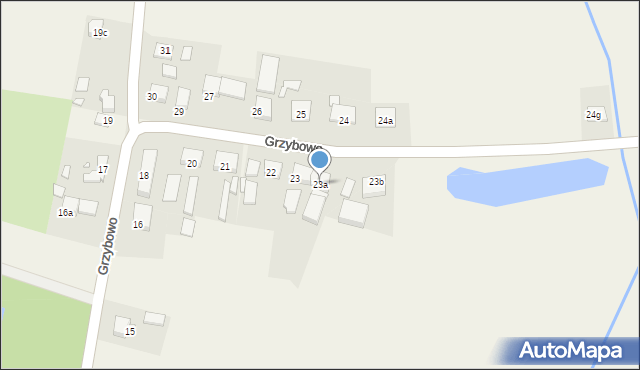 Grzybowo, Grzybowo, 23a, mapa Grzybowo