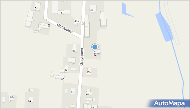 Grzybowo, Grzybowo, 41, mapa Grzybowo