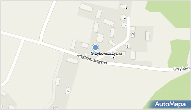 Grzybowszczyzna, Grzybowszczyzna, 8, mapa Grzybowszczyzna