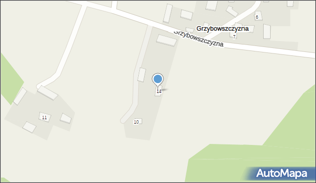 Grzybowszczyzna, Grzybowszczyzna, 9, mapa Grzybowszczyzna