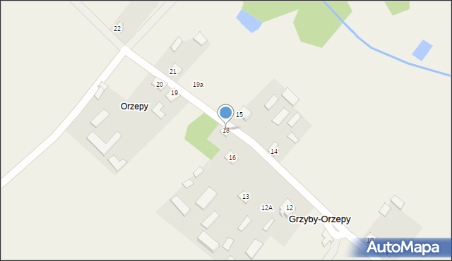 Grzyby-Orzepy, Grzyby-Orzepy, 18, mapa Grzyby-Orzepy