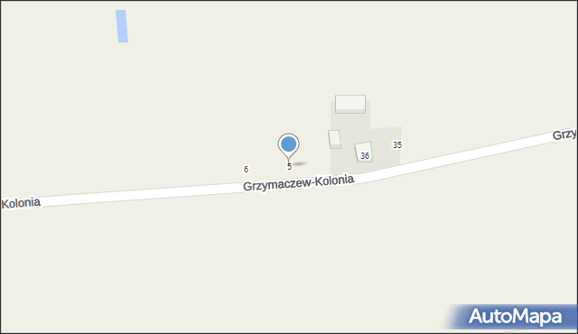 Grzymaczew, Grzymaczew, 5, mapa Grzymaczew