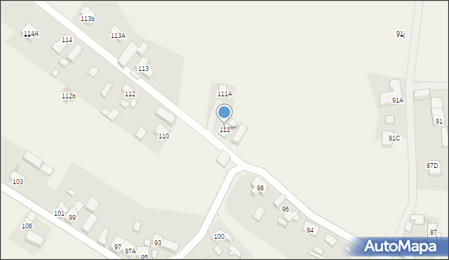 Grzymalin, Grzymalin, 111, mapa Grzymalin