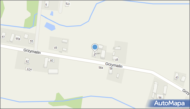 Grzymalin, Grzymalin, 47, mapa Grzymalin