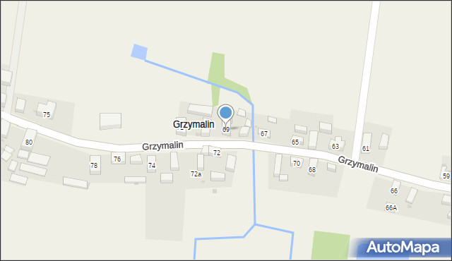 Grzymalin, Grzymalin, 69, mapa Grzymalin