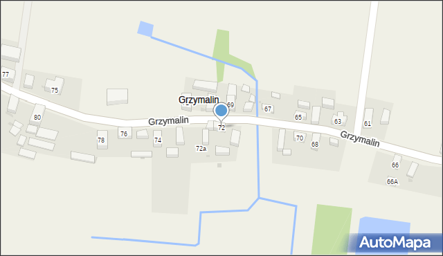 Grzymalin, Grzymalin, 72, mapa Grzymalin