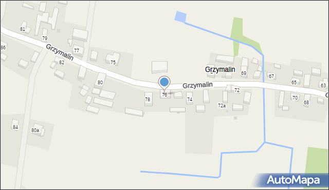 Grzymalin, Grzymalin, 76, mapa Grzymalin