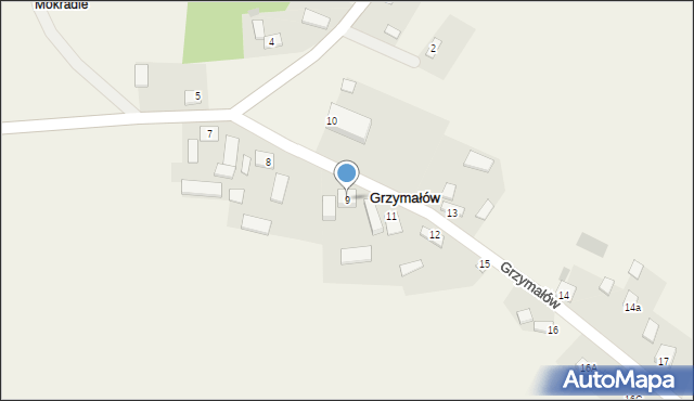 Grzymałów, Grzymałów, 9, mapa Grzymałów