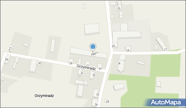 Grzymiradz, Grzymiradz, 24A, mapa Grzymiradz