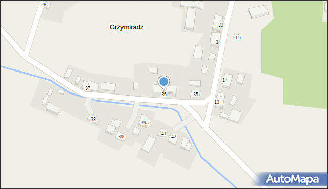 Grzymiradz, Grzymiradz, 36, mapa Grzymiradz