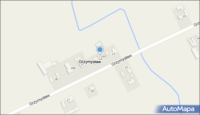 Grzymysław, Grzymysław, 14A, mapa Grzymysław