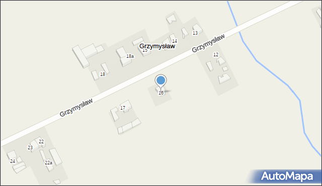 Grzymysław, Grzymysław, 16, mapa Grzymysław