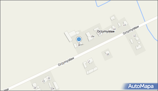 Grzymysław, Grzymysław, 18, mapa Grzymysław