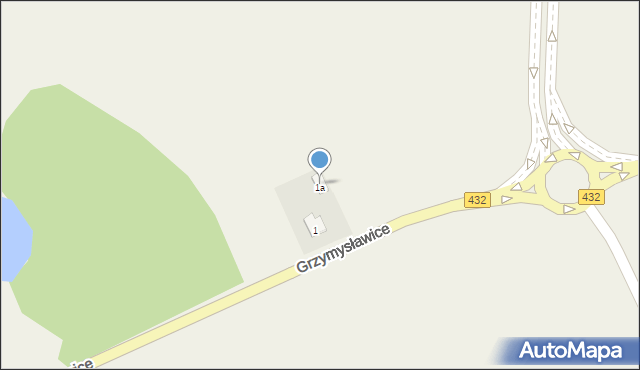 Grzymysławice, Grzymysławice, 1a, mapa Grzymysławice