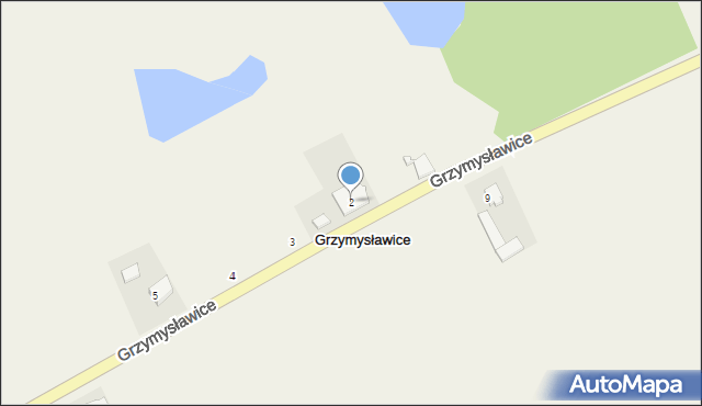 Grzymysławice, Grzymysławice, 2, mapa Grzymysławice