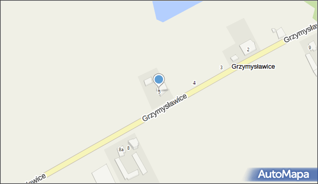 Grzymysławice, Grzymysławice, 5, mapa Grzymysławice