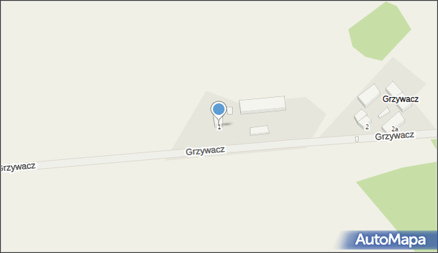 Grzywacz, Grzywacz, 1, mapa Grzywacz