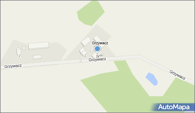 Grzywacz, Grzywacz, 2a, mapa Grzywacz